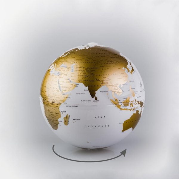 Sihirli Dönen Küre Gold 15 cm