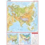Asya Kıtası Fiziki Haritası 70x100 cm