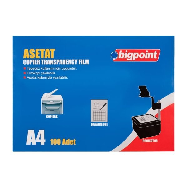 Fotokopi Asetatı A4 100 Mikron 100 lü Kutu