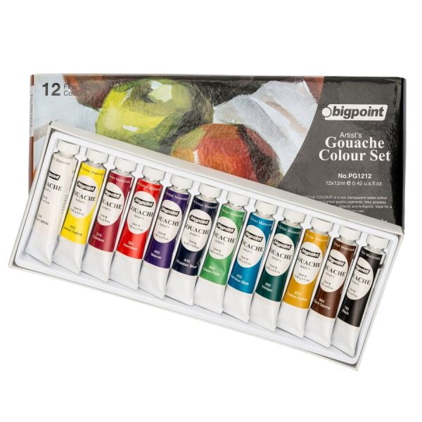 Guaj Boya Seti 12 ml Tüp x 12 Renk