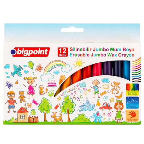 Jumbo Mum Boya (Silinebilir) 12 Renk