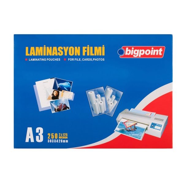 Laminasyon Filmi A3 125 Mikron 100 lü Kutu