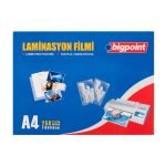 Laminasyon Filmi A4 125 Mikron 100 lü Kutu
