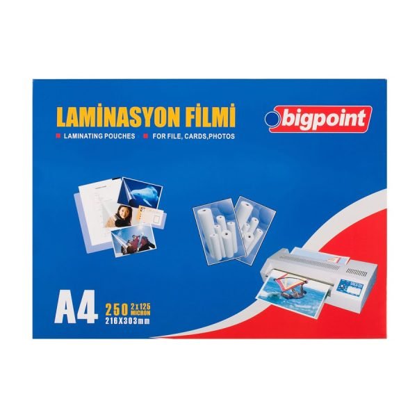 Laminasyon Filmi A4 125 Mikron 100 lü Kutu