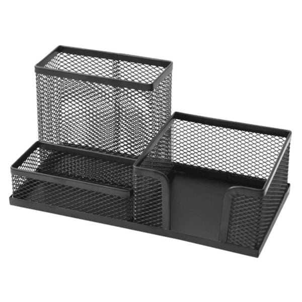 Metal Perfore 3 Gözlü Set Siyah