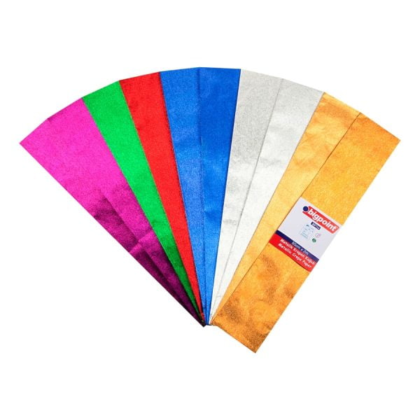 Metalik Krapon Kağıdı 2 metre 10 lu Karışık Poşet