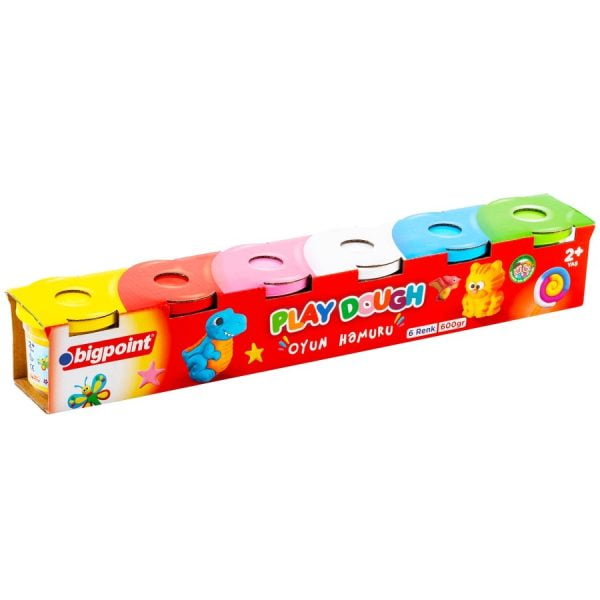 Oyun Hamuru 6 lı Set 600 Gram
