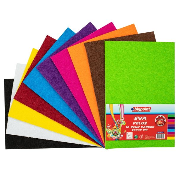 Peluş Eva 20x30 cm Karışık 10 Renk