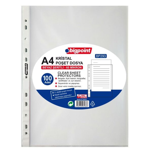 Poşet Dosya Kristal 60 Mikron 100'lü Paket