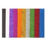 Simli Yapışkanlı Eva 35x50 cm Karışık 10 Renk