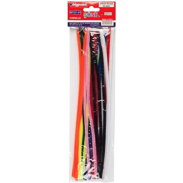 Şönil 30 cm 9 Renk / 25 li Poşet