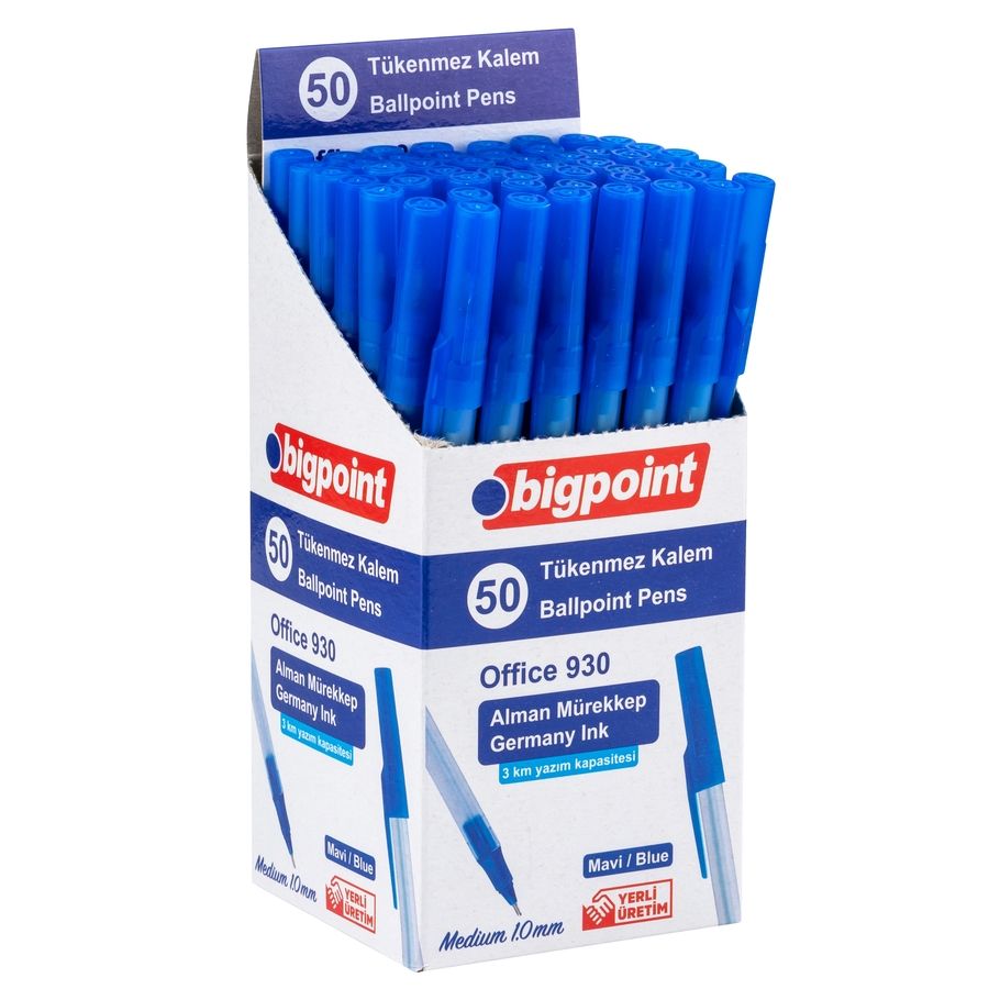 Bigpoint-Tukenmez-Kalem-Office-1.0mm-Mavi-Bigpoint-2-1 Tükenmez Kalem Office 1.0 mm Mavi - Görsel 3