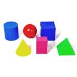 Geometrik Cisimler Takımı Renkli 6 Parça 10 cm