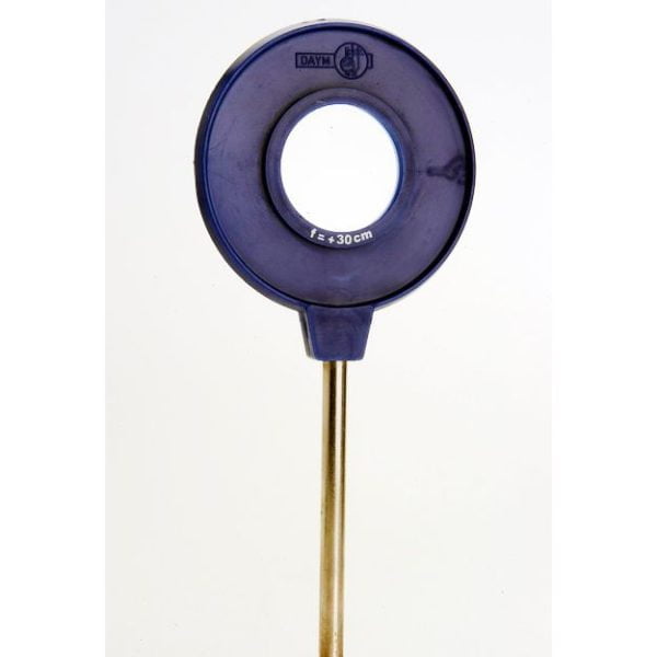 Mercek İnce Kenarlı F=+10 cm Çerçeveli