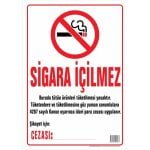 Sigara İçilmez Panosu 50x70 cm