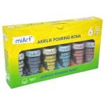 Akrilik Pouring Boya Seti 6 Renk 70 ml