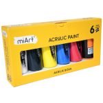 Akrilik Tüp Boya Seti 6 Renk 75 ml