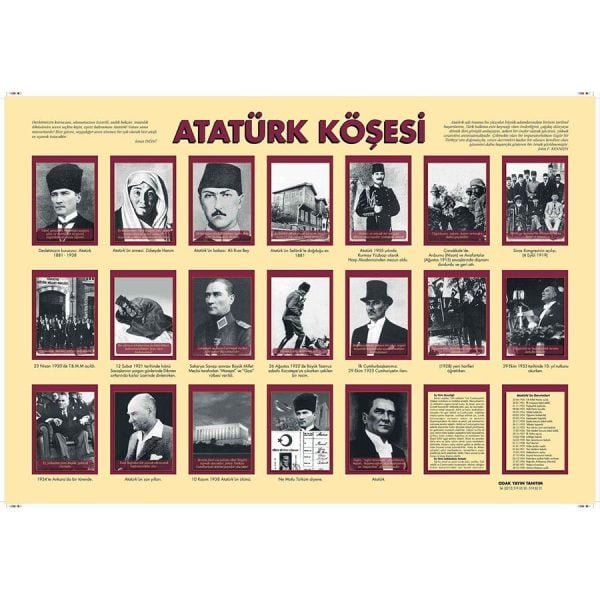 Atatürk Köşesi Levhası 57x82 cm