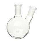 Balon Cam Dibi Yuvarlak 2 Boyunlu Şilifli 500 ml