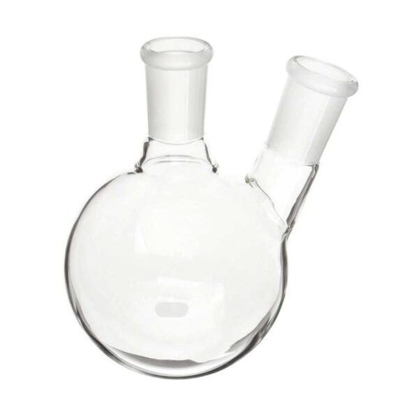Balon Cam Dibi Yuvarlak 2 Boyunlu Şilifli 1000 ml