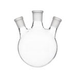 Balon Cam Dibi Yuvarlak 3 Boyunlu Şilifli 50 ml