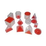 Geometrik Cisimler Takımı Şeffaf 13 Parça 6 cm