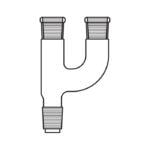 Adaptör Çoklu 2 Boyunlu Paralel Erkek 29/32-Dişi 29/32-29/32