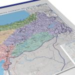 Kabartma Türkiye Coğrafi Bölgeler Haritası 70x100 cm - Görsel 2