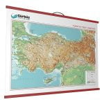 Kabartma Türkiye Fiziki Haritası 70x100 cm