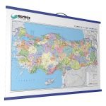 Kabartma Türkiye Siyasi Haritası 70x100 cm