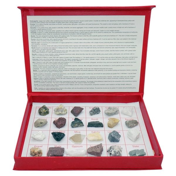 Kayaç ve Mineral Takımı 24 Parça