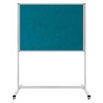 Tekerlek Ayaklı Kumaş Kaplı Pano 120x200 cm - Görsel 3