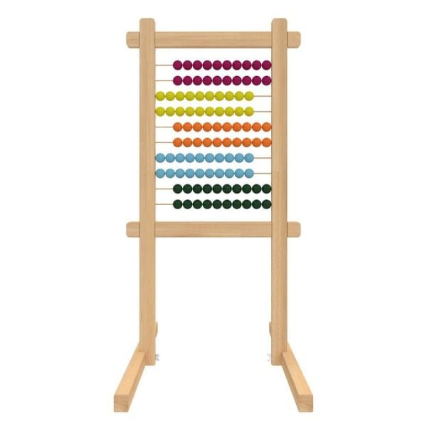 Ahşap Büyük Boy Abaküs 100 Boncuklu 55x100 cm