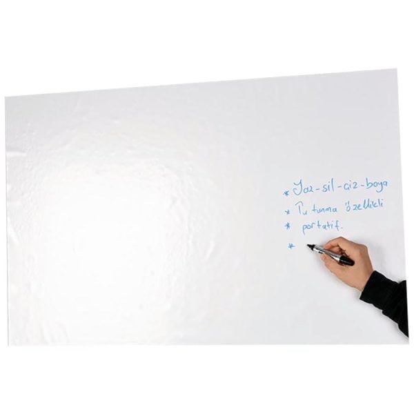 Pratik Kağıt Tahta Sade Beyaz 90x120 cm 2 Parça