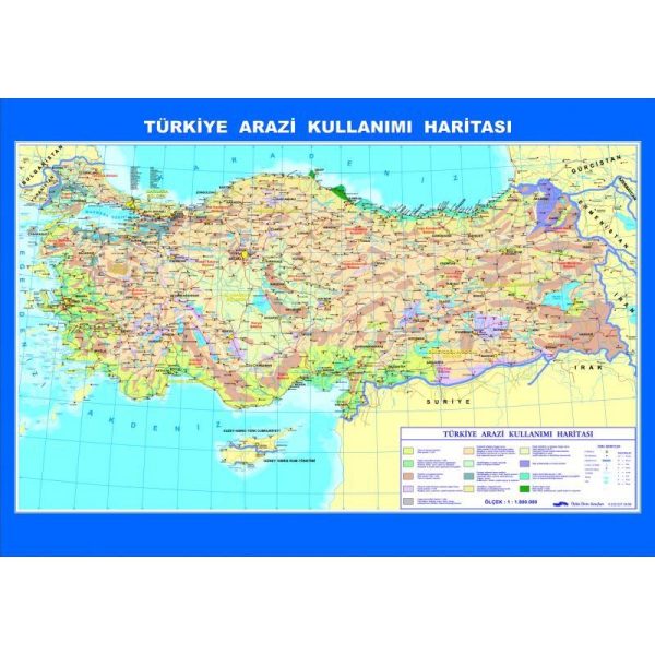 Türkiye Arazi Kullanımı Haritası 70x100 cm