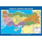 Türkiye Coğrafi Bölgeler Haritası 70x100 cm