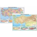 Türkiye Fiziki ve Siyasi Haritası (Çift Taraflı) 50x70 cm