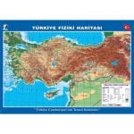 Türkiye Fiziki Haritası 100x140 cm
